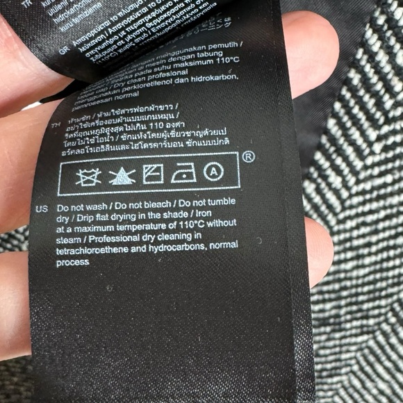 Maje | Herringbone Wool Coat in Black/Gray FR 36/US 4/Small - Picture 7 of 7